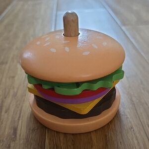 Wooden Hamburger Stacking Toy